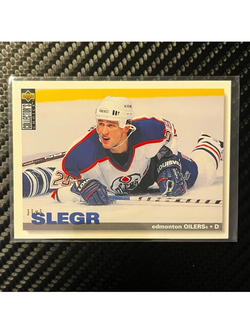 Jiri Slegr Edmonton Oilers VTG 1995 Upper Deck Coll. Choice #144 NHL Hockey Card